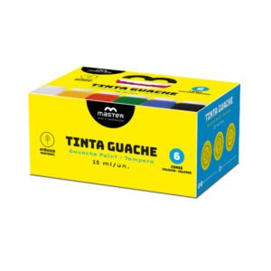 Tinta Guache 6 Cores Master