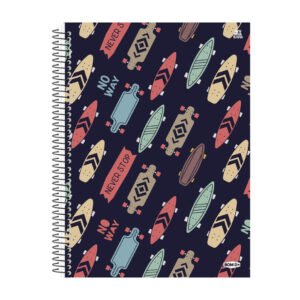 Caderno Universtario 80 Folhas BomD Masculino - Skate