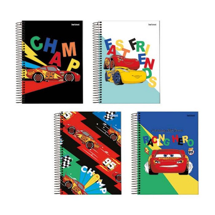 Caderno Universitário Carros 80 Folhas - Starschool