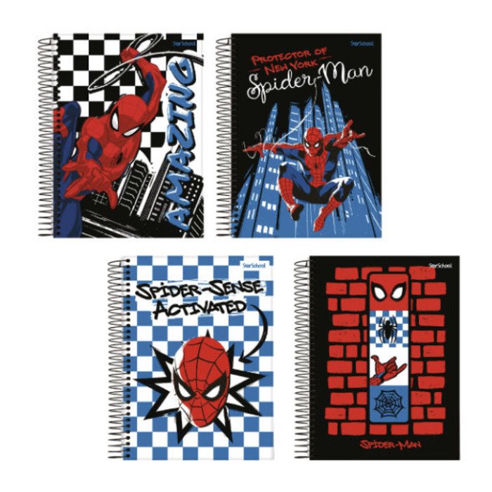 Caderno Universitário Homem Aranha160 Folhas - StarSchool