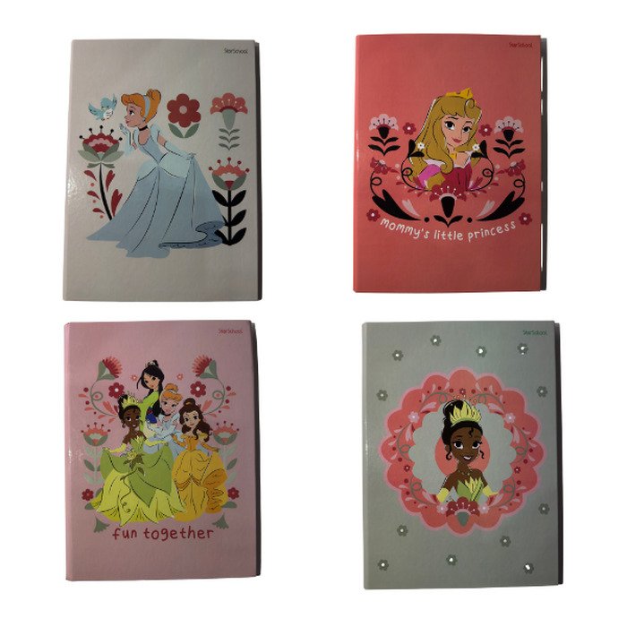 Caderno Brochura Princesas 80 Folhas - StarSchool