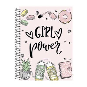 Caderno Universitario 80 Folhas BomD Feminino - Girl Power