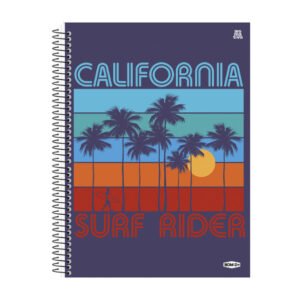 Caderno Universitario 160 Folhas BomD Masculino - California