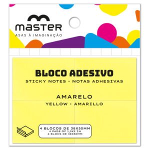 Bloco Adesivo Master Amarelo OBLAMIV