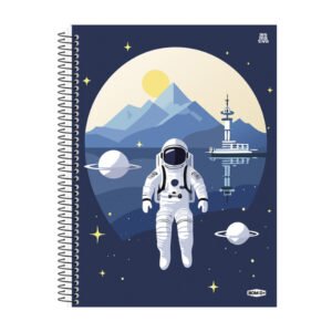 Caderno Universitario 160 Folhas BomD Masculino - Astronauta