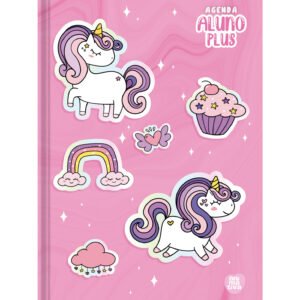 Agenda Escolar Aluno Plus - Rosa
