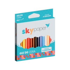 Giz de Cera 12 Cores Sky SK1102