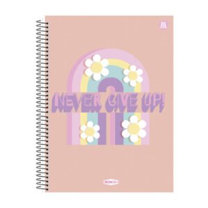 Caderno Universitario 80 Folhas BomD Feminino - Flores