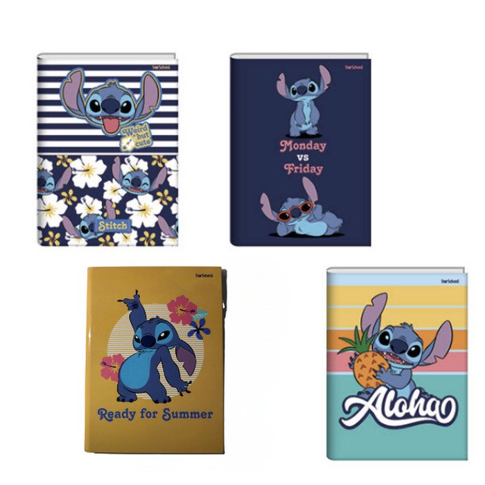 Caderno Brochura Stitch 80 Folhas - StarSchool