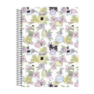 Caderno Universitario 80 Folhas BomD Feminino - Perfumes