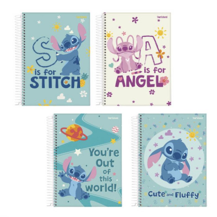 Caderno Universitário Stitch 160 Folhas - StarSchool