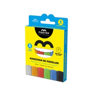 Massinha de Modelar 6 Cores Master