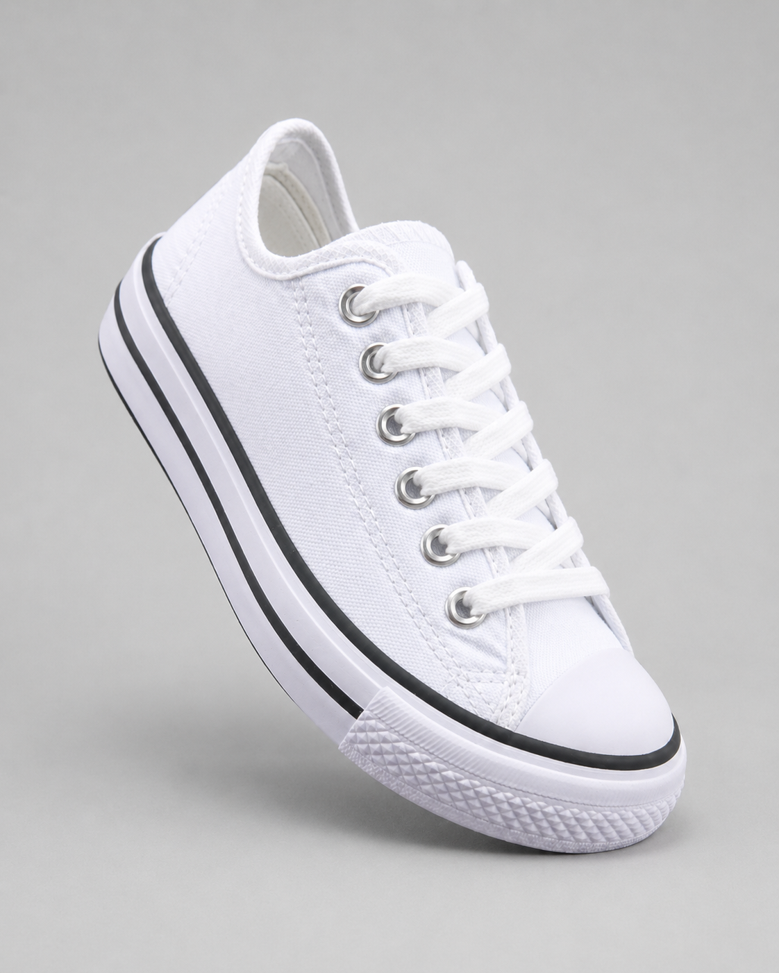 15558957943-tenis-branco-131.png Tenis Escolar SP Cadarço Branco - Imagem 1